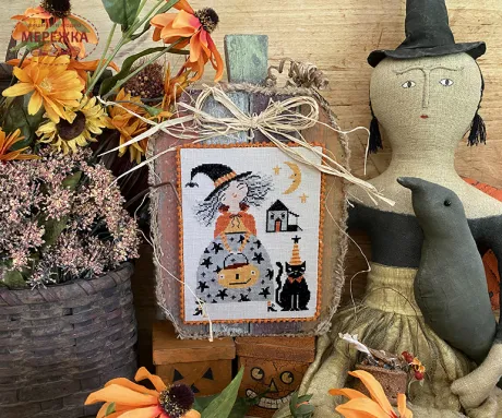 Фото Схема для вишивання Teresa Kogut Whimsy witch's angry house XS310
