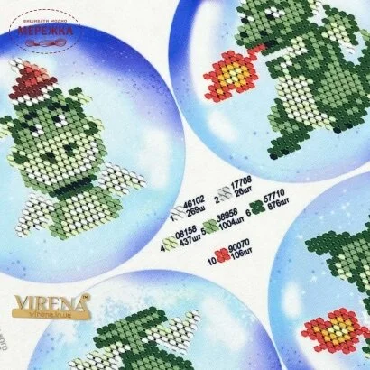 Фото Схема для вишивання бісером VIRENA А4Н_585 Дракон