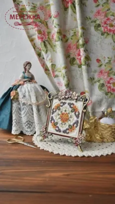 Фото Вікторія Попович Схема Marigolds Miniature (Чорнобривці Мініатюра) VP-053