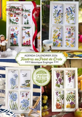 Фото Creation Point de Croix Журнал-календар Agenda / Calendrier 2026 Veronique Enginger