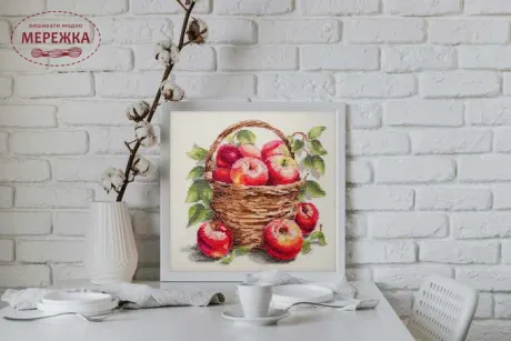 Фото Набір для вишивання хрестиком AbrisArt Наливні яблучка АН-250
