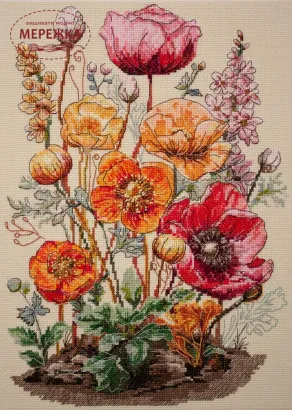 Фото Набір для вишивання хрестиком AbrisArt Подих лугу AH-270