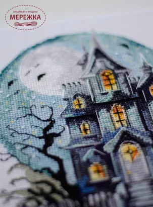 Фото Набір для вишивання хрестиком AbrisArt Будинок з привидами AH-277