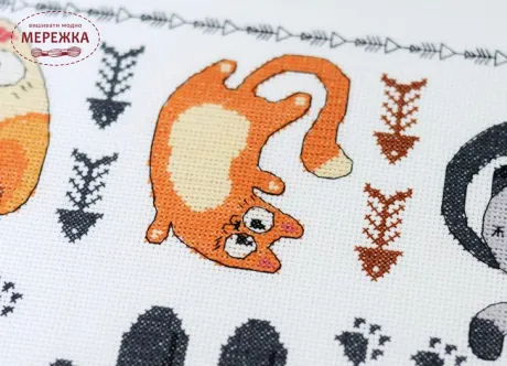 Фото Набір для вишивання хрестиком AbrisArt Мяу-Мяу AH-281