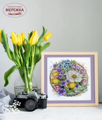 Фото Набір для вишивання хрестиком AbrisArt Квіткова мить AH-287