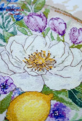 Фото Набір для вишивання хрестиком AbrisArt Квіткова мить AH-287