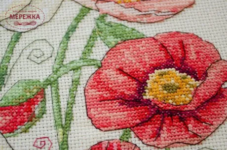 Фото Набір для вишивання хрестиком AbrisArt Коли маки цвітуть AH-299