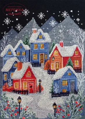 Фото Набір для вишивання хрестиком AbrisArt Ніч перед Різдвом AH-302