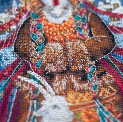 Фото Набір для вишивання хрестиком AbrisArt Зимова мотанка АН-314