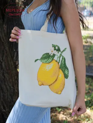 Фото Набір для вишивання хрестиком AbrisArt Шопер. Жовте натхнення AHB-002