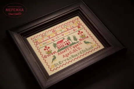 Фото Hands Across the Sea Samplers Схема Alice M Tippet 1894