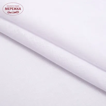 Фото Полотно для вишиванок Амазон-2, 100% льон , біле