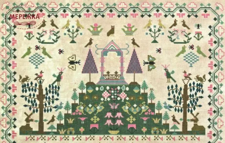 Фото Hands Across the Sea Samplers Схема Amy Cann 1831