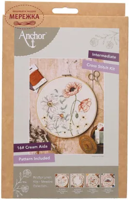 Фото Набір для вишивання хрестиком Anchor Польові квіти