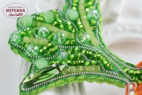 Фото Набір для вишивання бісером TelaArtis Брошка Гламурна морквина Б-017