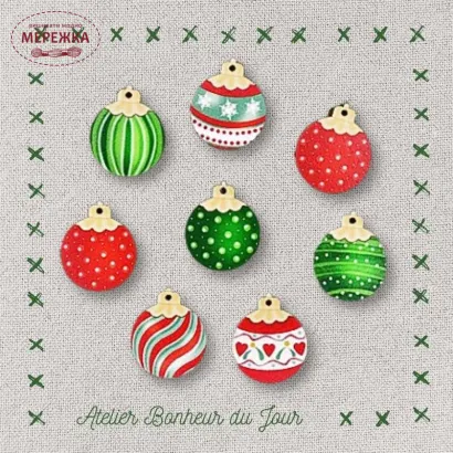 Фото Atelier Bonheur du jour Набір дерев'яних гудзиків B-09