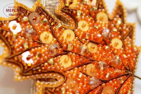 Набір для вишивання бісером TelaArtis Брошка Золотий клей Б-116 фото