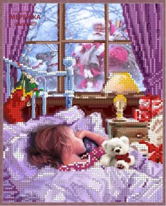Фото схема під бісер Різдвяний сон