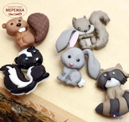 Фото Dress It Up набір пришивних декоративних гудзиків Backyard Buddies 8311