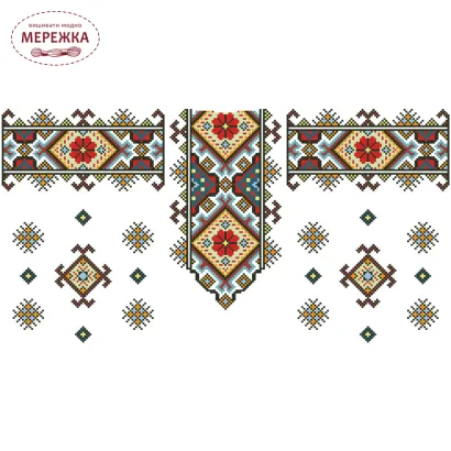 Фото блуза дитяча Барвиста вишиванка БД016