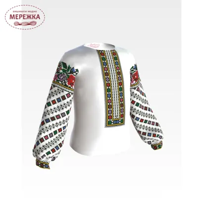 Фото блуза дитяча Барвиста вишиванка БД064