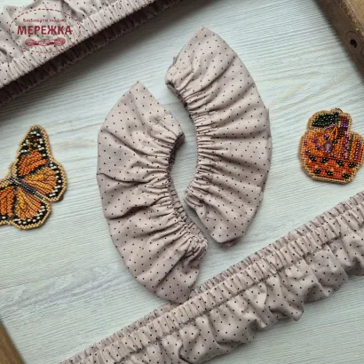 Фото JustCraft чохол для рами Арабеска (56 см) (темна крапка на бежевому)