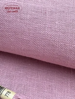 Фото Zweigart Belfast 32 ct 3609/4042 Ash Rose (100% льон)