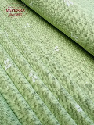 Фото Рівномірне полотно Zweigart Belfast 32 ct 3609/6369 Leaves (100% льон)