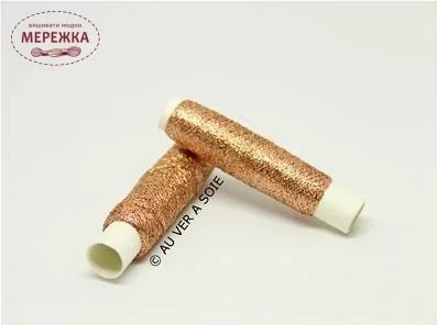 Фото Au Ver à Soie металізована #B1F, 100 метрів 021