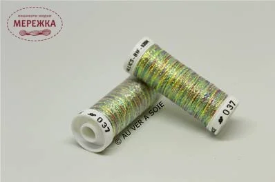 Фото Au Ver à Soie металізована #B1F, 100 метрів 037