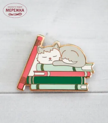 Фото Flamingo Toes Магнітний тримач для голок Bookish Cat