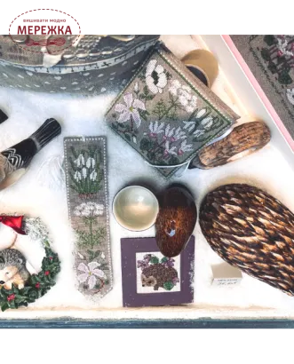 Фото Набір для вишивання хрестиком Le Bonheur des Dames Закладка White Flowers 4591