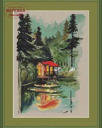 Фото Набір для вишивання хрестиком LittleStitch Будиночок у лісі