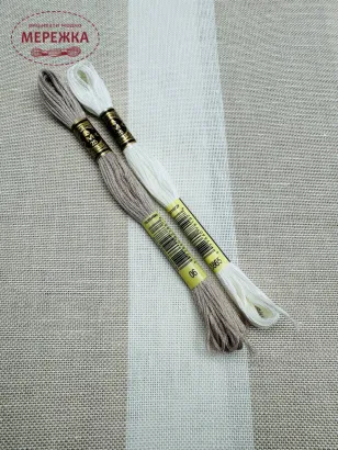 Фото Рівномірне полотно Zweigart Cashel 3535/3229 Stripes (100% льон)