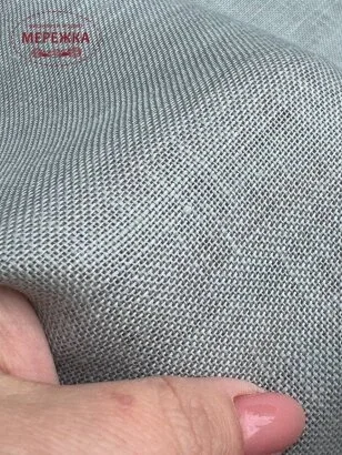 Фото Zweigart Cashel 3281/769 Platinum Grey (100% льон)