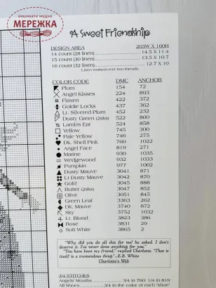 Схема для вишивання The Cricket Collection A Sweet Friendship фотографія