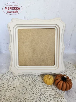 Фото Chameleon Рамка для оформлення фігурна 22*22см (віконце 14*14см), бежева