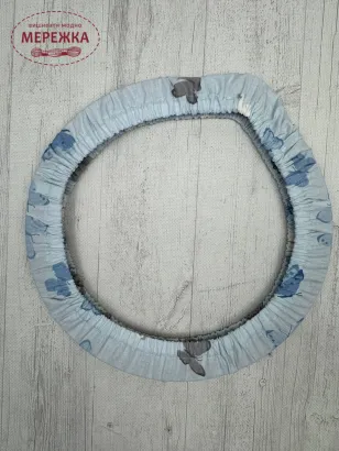 Фото Чохли для п'ялець Chameleon для Nurge №3 та для діаметру 28 см польська бавовна (метелики на блакитному)