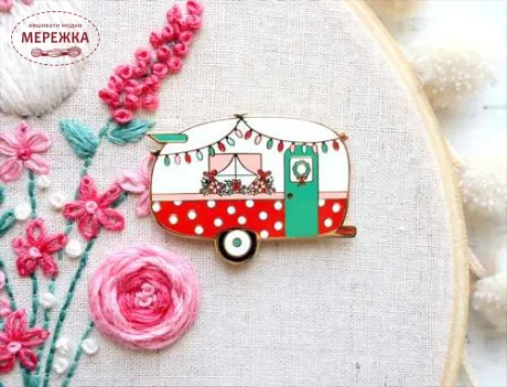 Фото Flamingo Toes Магнітний тримач для голок Christmas Camper