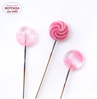 Фото Cohana Швейні шпильки Ohajiki 3.7см. Pink 45-122