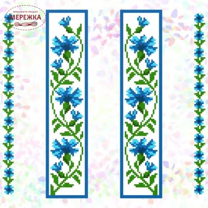 Флізелін Confetti К-252 Волошки