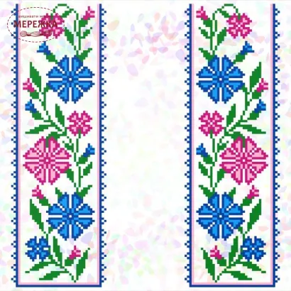 Водорозчинний флізелін Волошки К-281