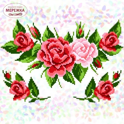 Водорозчинний флізелін Трояндовий букет