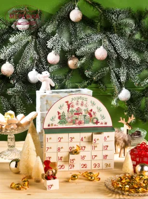 Фото Creation Point de Croix Журнал №115 Calendrier de l’Avent a tiroirs