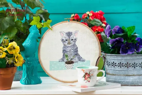 Фото Creation Point de Croix Журнал Agenda / Calendrier 2017 Helene Le Berre