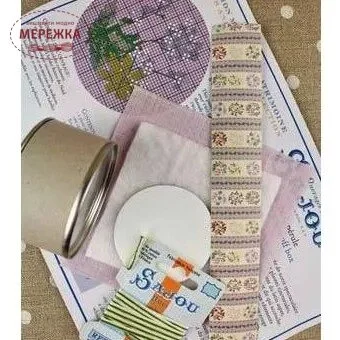 Фото Набір для вишивання хрестиком Sajou Декоративна скринька Flower Dyer's Woodruff #10