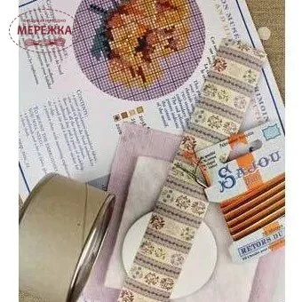 Фото Набір для вишивання хрестиком Sajou Декоративна скринька Flower Poppy #12