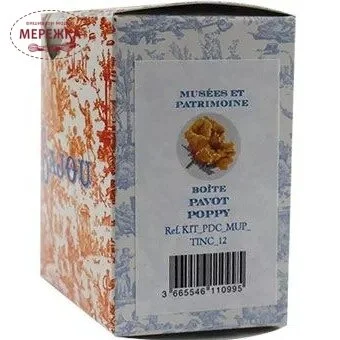 Фото Набір для вишивання хрестиком Sajou Декоративна скринька Flower Poppy #12