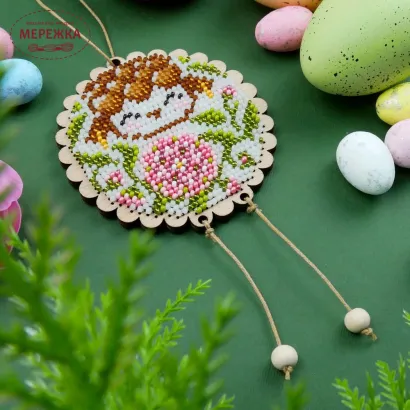 Фото Набір для вишивання бісером Кольорова Баранчик Тепла D-12