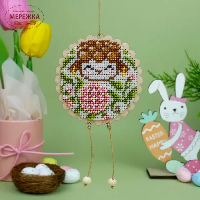 Фото Набір для вишивання бісером Кольорова Баранчик Тепла D-12